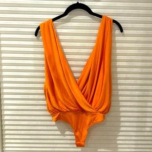 Orange, thong-bodysuit by Free People